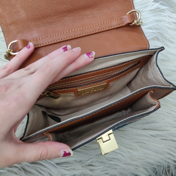 Sam Edelman Mini Crossbody Kylie Patchwork Brown - Picture 5 of 12